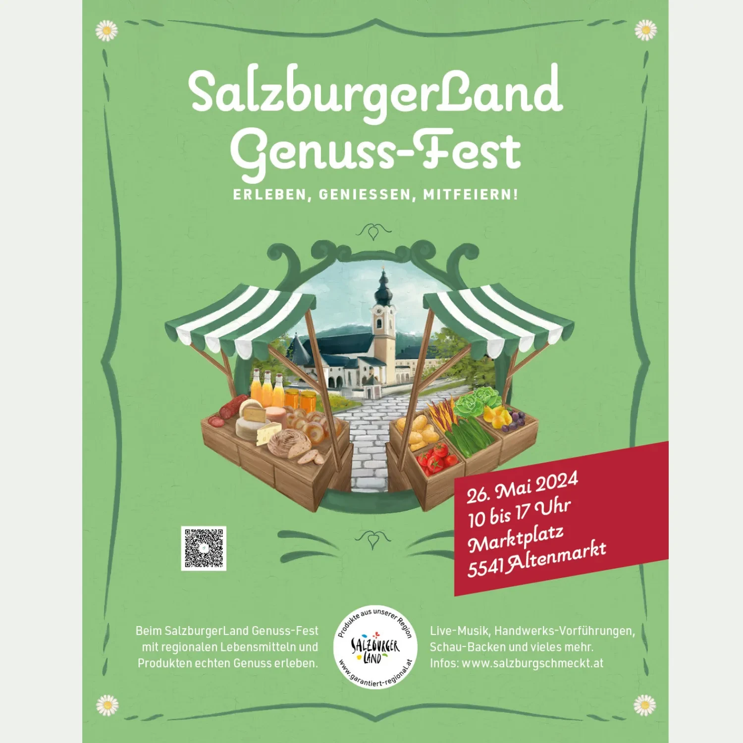 Genussfest Flyer Altenmarkt©Salzburger Agrar Marketing